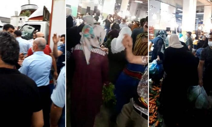 Pazarcıların tepkisi sonrası ortalık karıştı! Sebze ve meyveler kapışıldı…