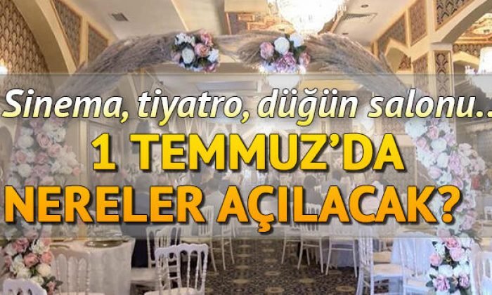 1 Temmuz’da (bugün) nereler açıldı? İşte İçişleri Bakanlığı genelgesine göre bugün açılan yerlerin listesi