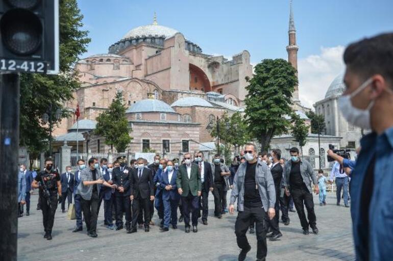 Son dakika... Ayasofyaya sürpriz ziyaret Cumhurbaşkanı Erdoğan paylaştı
