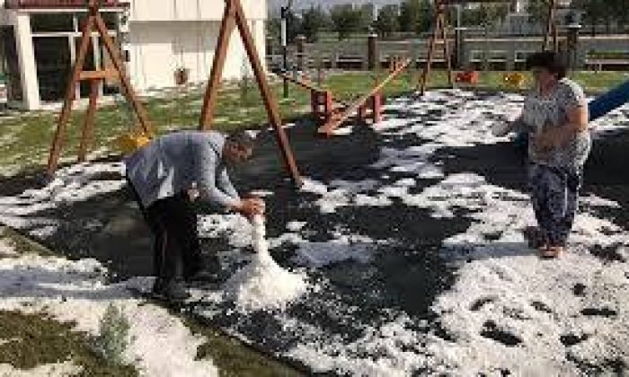 Kars’ta Dolu sebebiyle şehir beyaza büründü