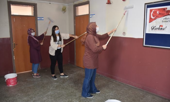 Kars’ta  Digor Dağpınar Beldesinde gönüllü öğretmenler iş başında