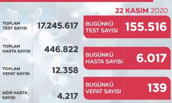 Türkiye Günlük Koronavirüs Tablosu