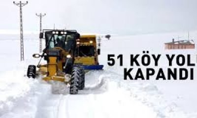 51 Köy Yolu Ulaşıma Kapalı