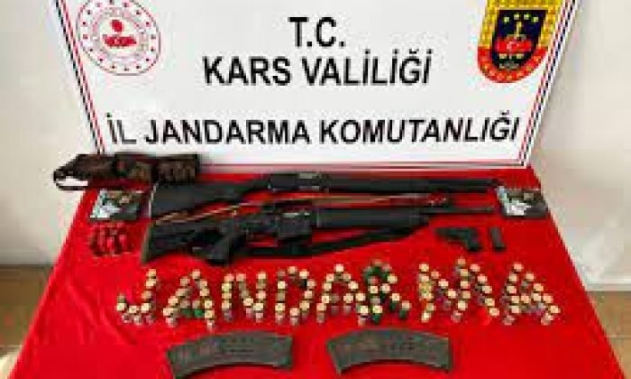 Kağızman’da Cinayet Silahları Yakalandı