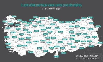 Güncel vaka haritası açıklandı