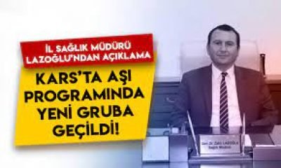 Bügün Kars’ta 55 yaş üzeri aşılama başladı!