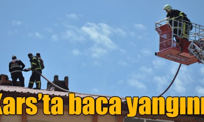 Kars’ta baca yangını!