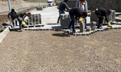 Kars’ta, TDİ Besi Organize Sanayi Bölgesi’nde çalışmalar sürüyor