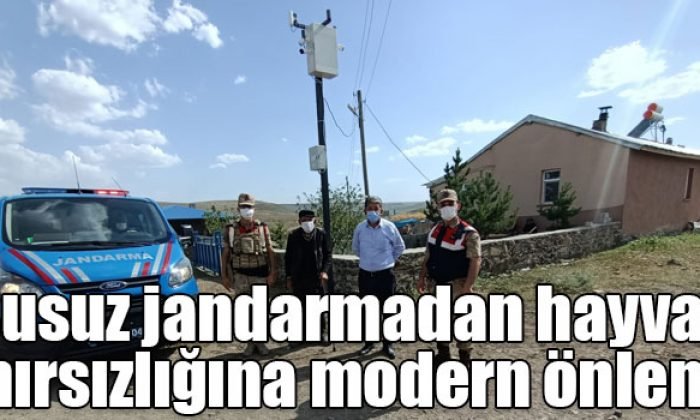 Susuz jandarmadan hayvan hırsızlığına modern önlem!