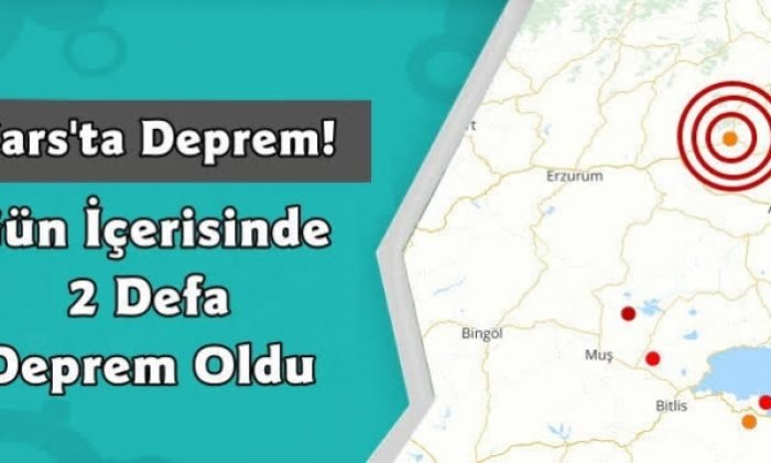Kars’ta Hafif Şiddetli 2 Deprem | Kars Haber