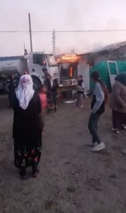 Çıkan yangında bir ev kül oldu