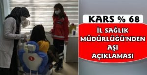 Kars İl Sağlık Müdürlüğü'nden Aşı Açıklaması 1 İl Sağlık