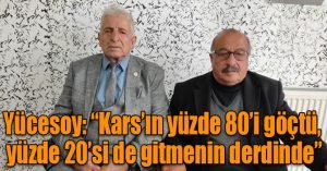 Kars’ın yüzde 80’i göçtü, yüzde 20’si de gitmenin derdinde 1 548385