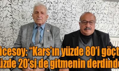 Kars’ın yüzde 80’i göçtü, yüzde 20’si de gitmenin derdinde