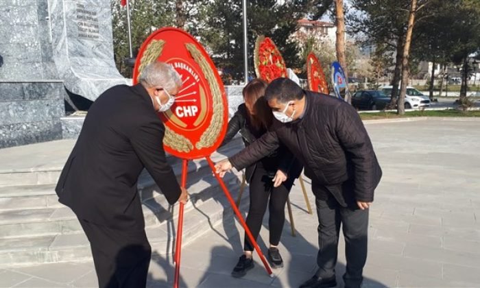 CHP Kars İl Başkanlığı, Atatürk’ü Minnetle Andı
