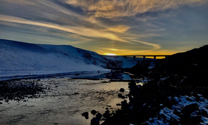 Kars’ta Kartpostallık Gün Batımı