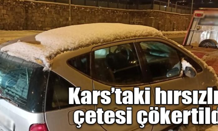 Kars’taki hırsızlık çetesi çökertildi