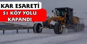 kars ta 51 koy yolu ulasima kapandi 1610814758