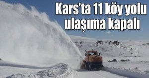 Kars’ta 11 köy yolu ulaşıma kapalı 1 617419
