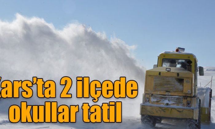Kars’ta 2 ilçede okullar tatil