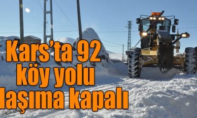 Kars’ta 92 Köy Yolu Ulaşıma Kapalı