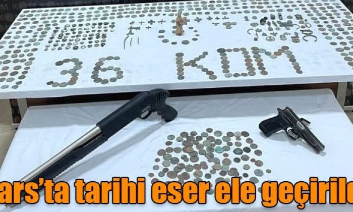 Kars’ta tarihi eser ele geçirildi