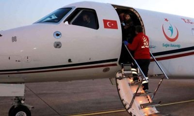Ambulans uçak 5 yaşındaki Asya için havalandı