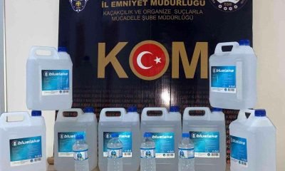 Kars’ta sahte içki ele geçirildi