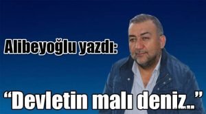 Alibeyoğlu yazdı: "Devletin malı deniz.." 1 alibeyoglu yazdi devletin mali deniz