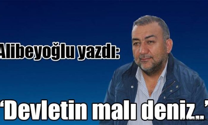 Alibeyoğlu yazdı: “Devletin malı deniz..”