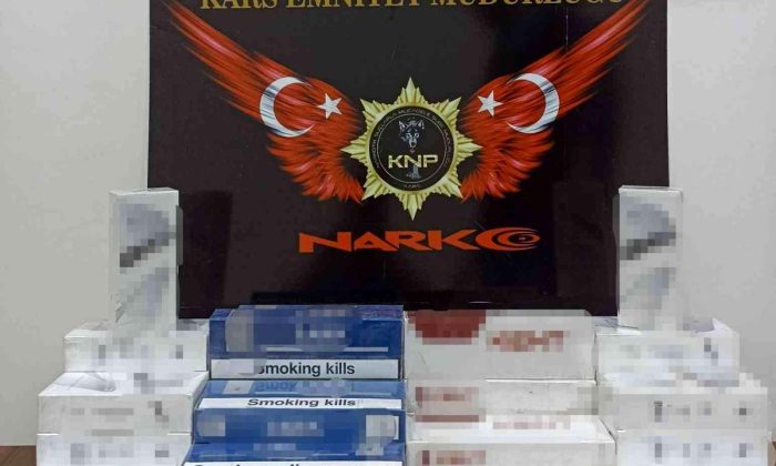 Kars’ta kaçak sigara ele geçirildi
