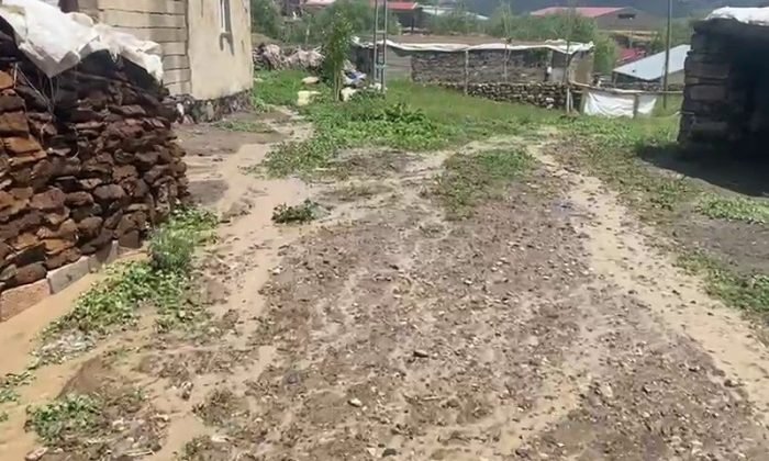 Ağrı’da iki köyde sel
