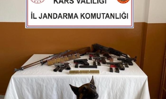 Kars’ta jandarmadan ruhsatsız silah operasyonu
