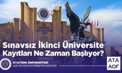 Sınavsız ikinci üniversite kayıtları devam ediyor