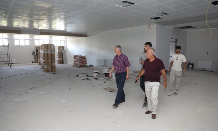 Çalışma salonu yapımında sona yaklaşıldı