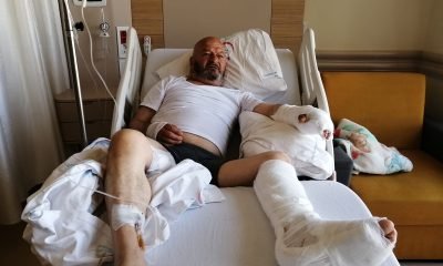 Ayının saldırısına uğrayan yaşlı adam tedavi altına alındı
