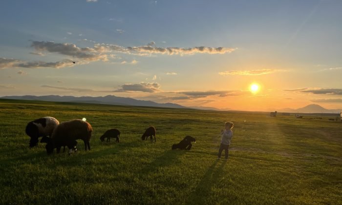 Ağrı’da kızıla boyanan gökyüzü büyüledi