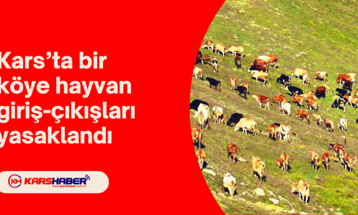 Kars’ta bir köye hayvan giriş ve çıkışları yasaklandı