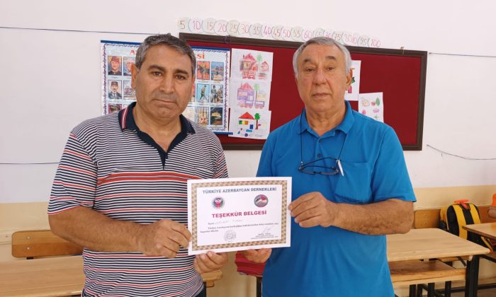 Serdar Ünsal’dan Nevzat Turan’a teşekkür belgesi