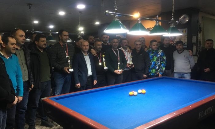Kars’ta 3 bant bilardo şampiyonası sona erdi