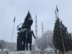 Iğdır güne beyaz örtü ile uyandı 1 AW815913 02