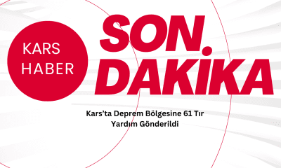 Kars’ta Deprem Bölgesine 61 Tır Yardım Gönderildi