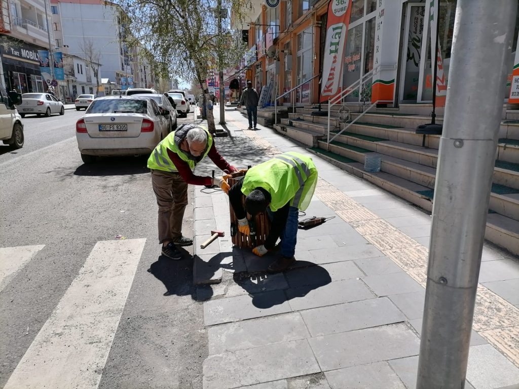 Kars’ta park, bahçe ve refüjler çiçek açıyor 2 AW886761 03