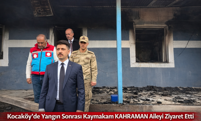 Kocaköy Yangını Sonrası Kaymakam KAHRAMAN’dan Ziyaret | Kars Digor Haber