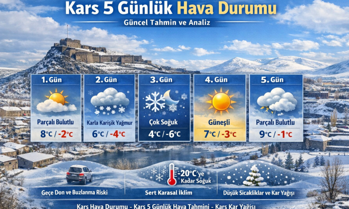 Kars 5 Günlük Hava Durumu | Kars Haber | Kars Son Dakika