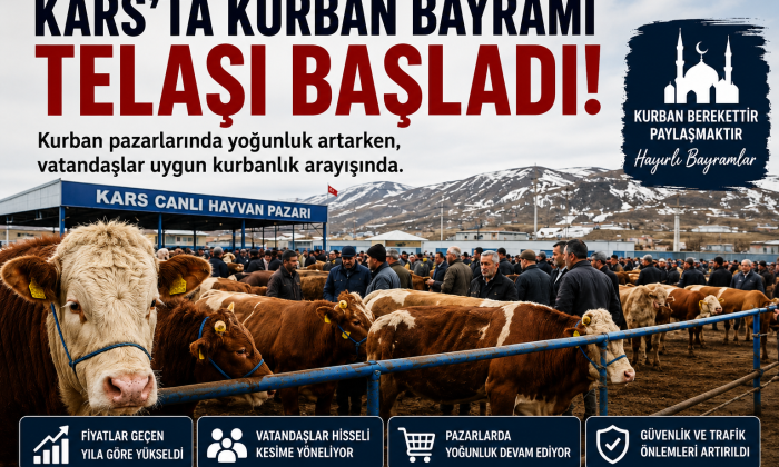 Kars’ta Kurban Bayramı Telaşı Başladı! Kurbanlık Fiyatları Cep Yakıyor