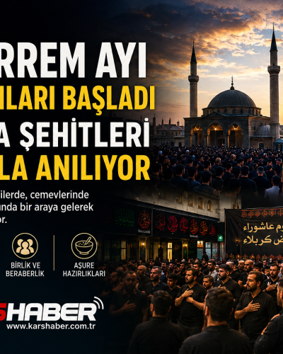 Kars’ta Muharrem Ayı Matem Programları Başladı