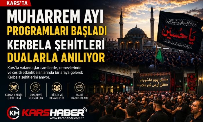 Kars’ta Muharrem Ayı Matem Programları Başladı