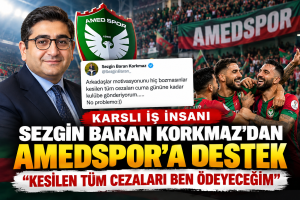 Sezgin Baran Korkmaz’dan Amedspor’a Ceza Desteği 1 Sezgin Baran Korkmaz Amedspor