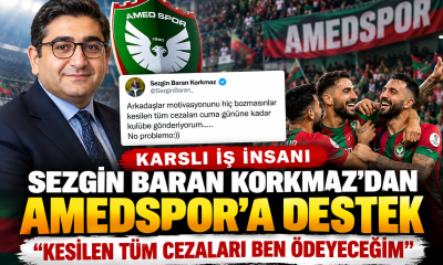Sezgin Baran Korkmaz’dan Amedspor’a Ceza Desteği